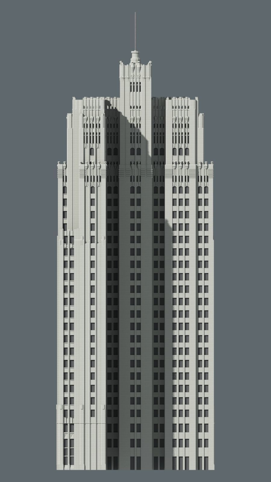 PacBell Building 3D print model_8