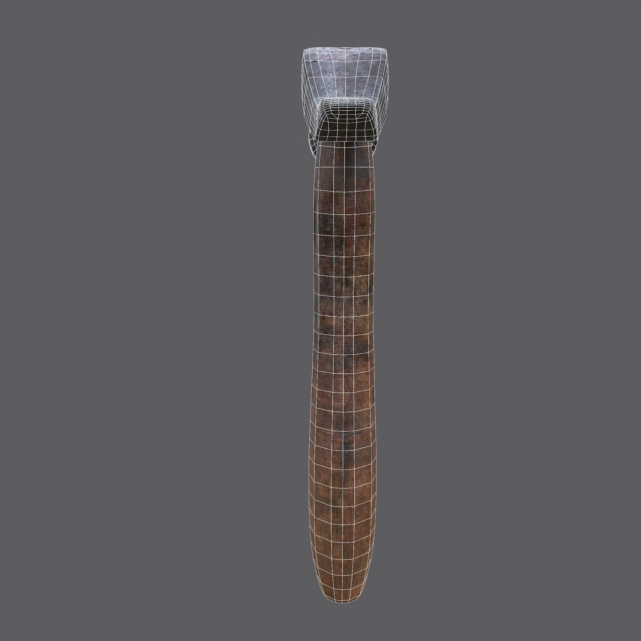 Large Hammer Low-poly 3D model_31