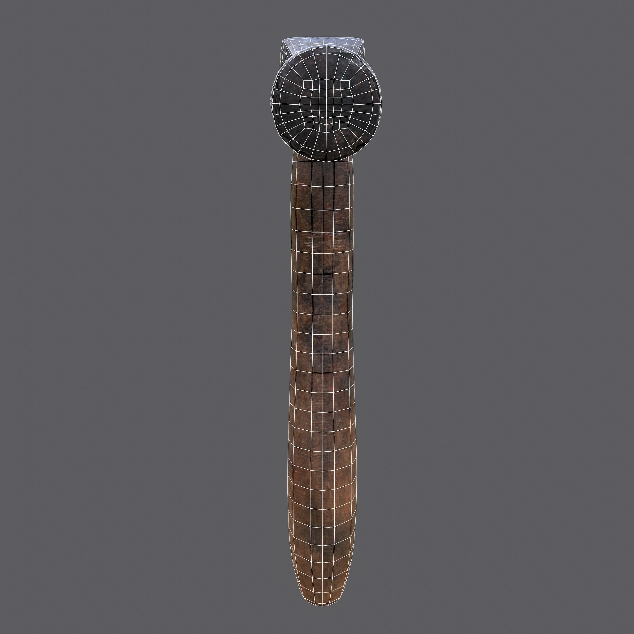 Large Hammer Low-poly 3D model_27