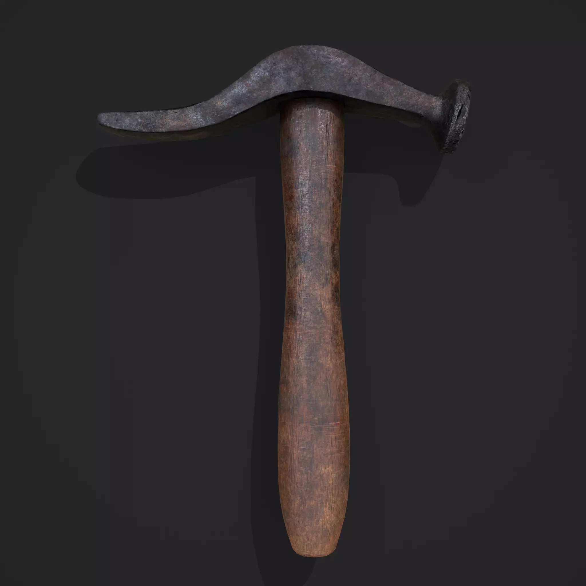 Large Hammer Low-poly 3D model_0