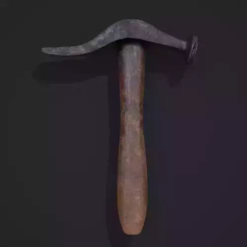 Large Hammer Low-poly 3D model