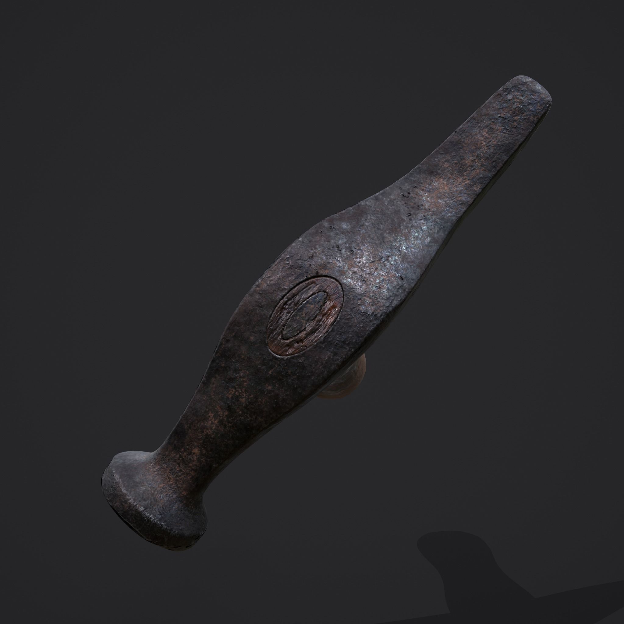 Large Hammer Low-poly 3D model_24
