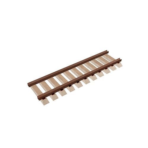 Railway Track v1 001 Low-poly 3D model