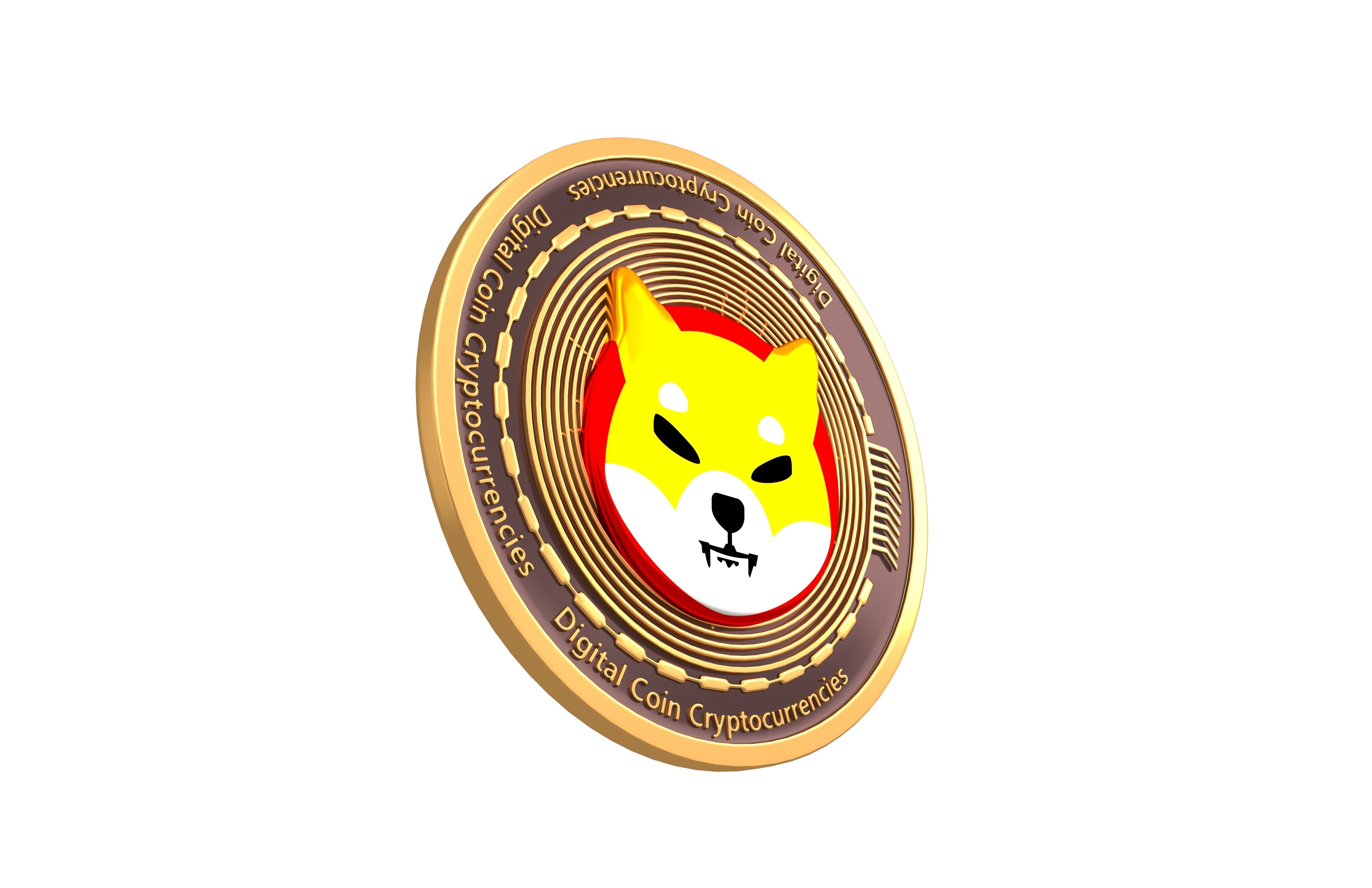 SHIBA INU Coin v2 001 3D model_1