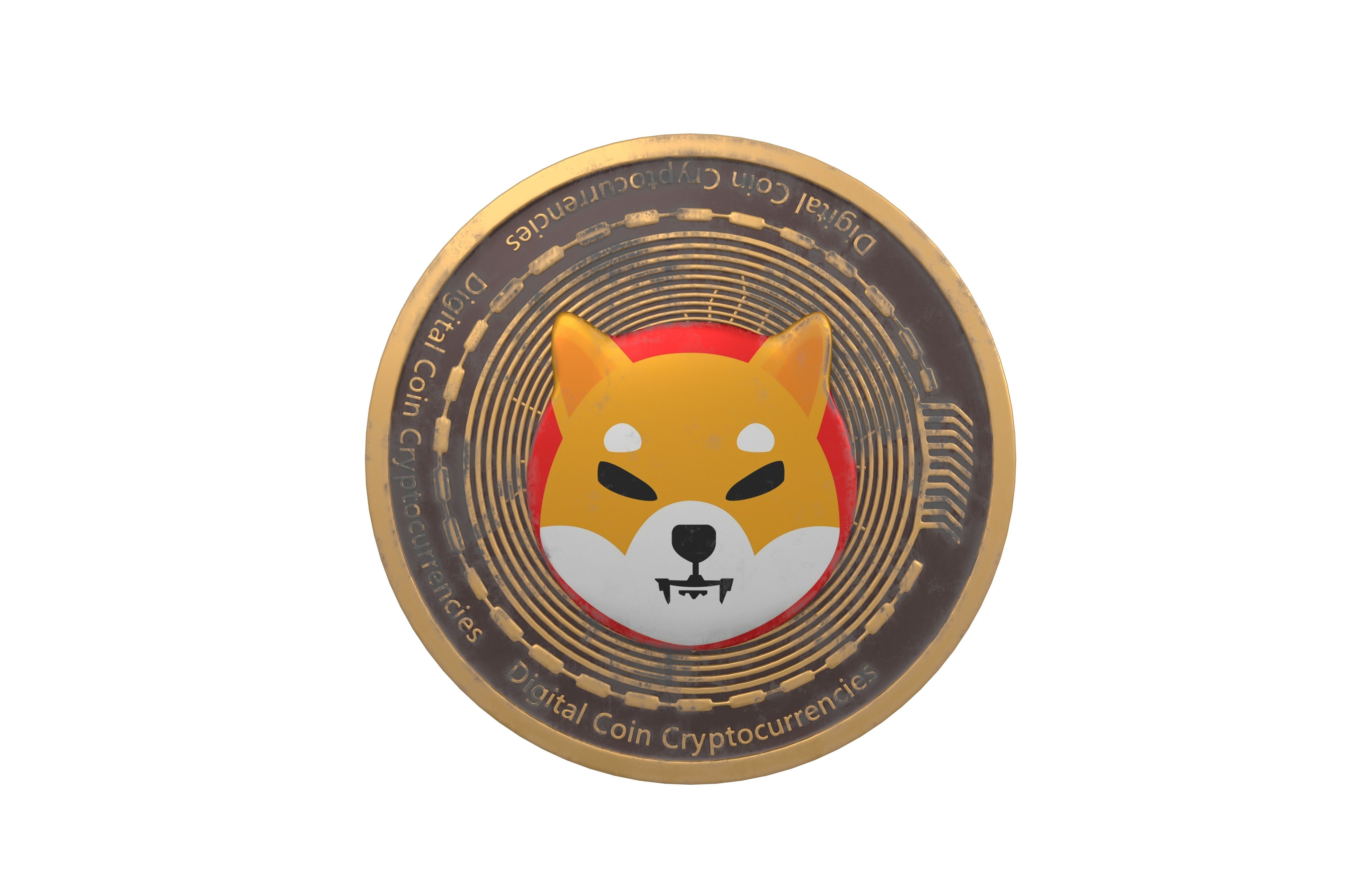 SHIBA INU Coin v2 002 3D model_1