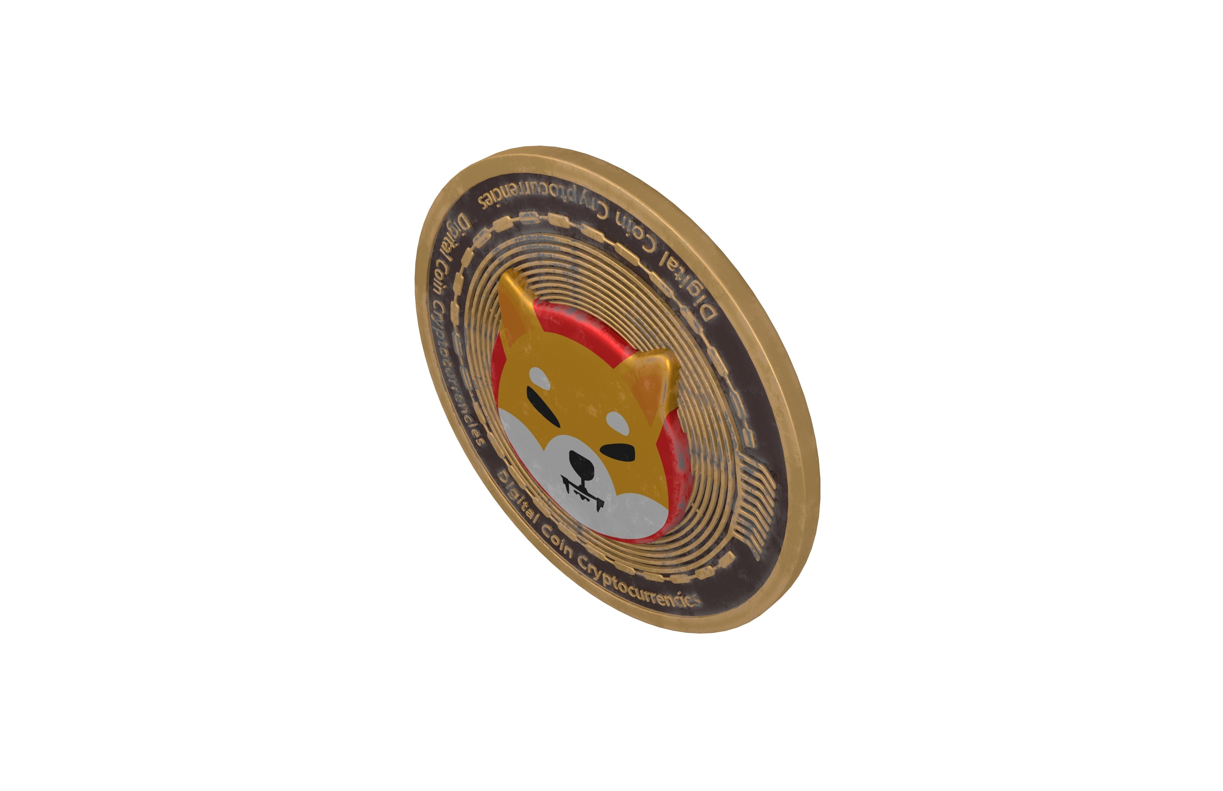 SHIBA INU Coin v2 002 3D model_2