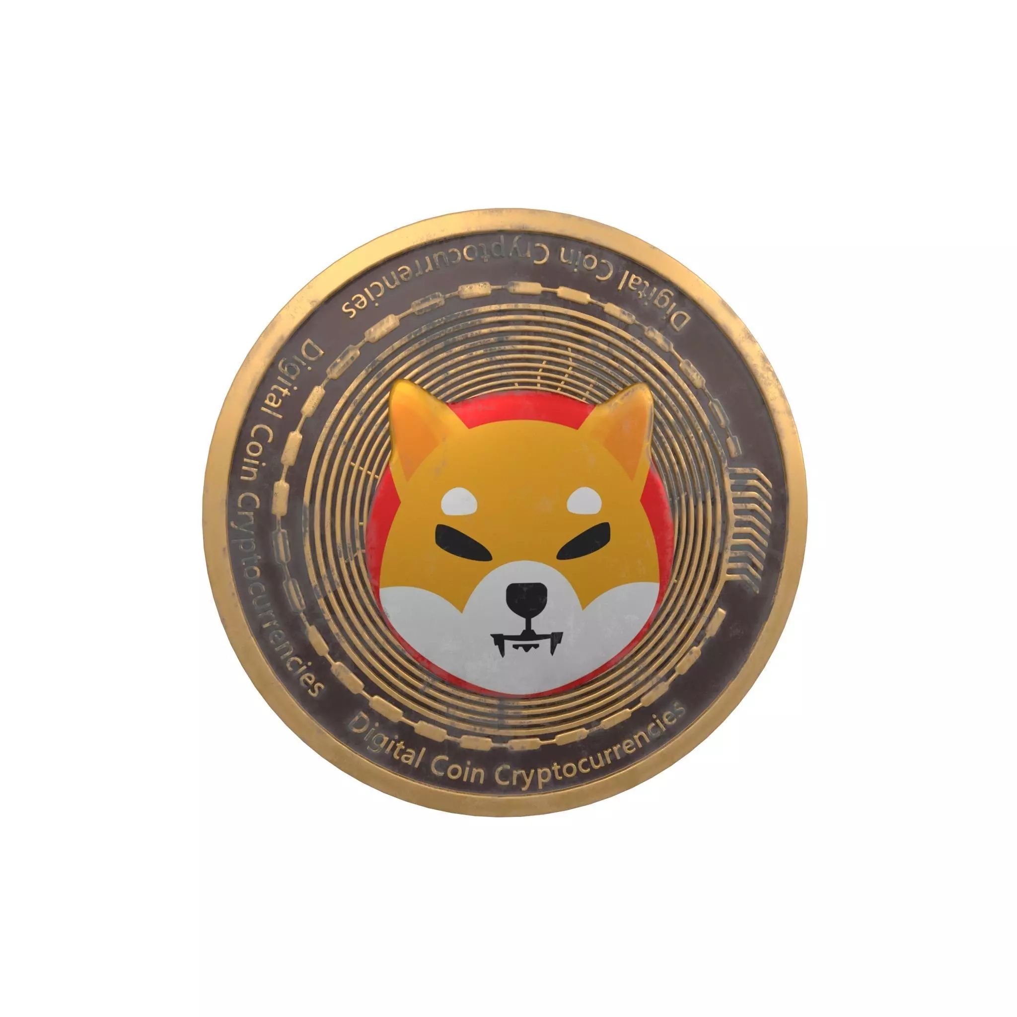 SHIBA INU Coin v2 002 3D model_0