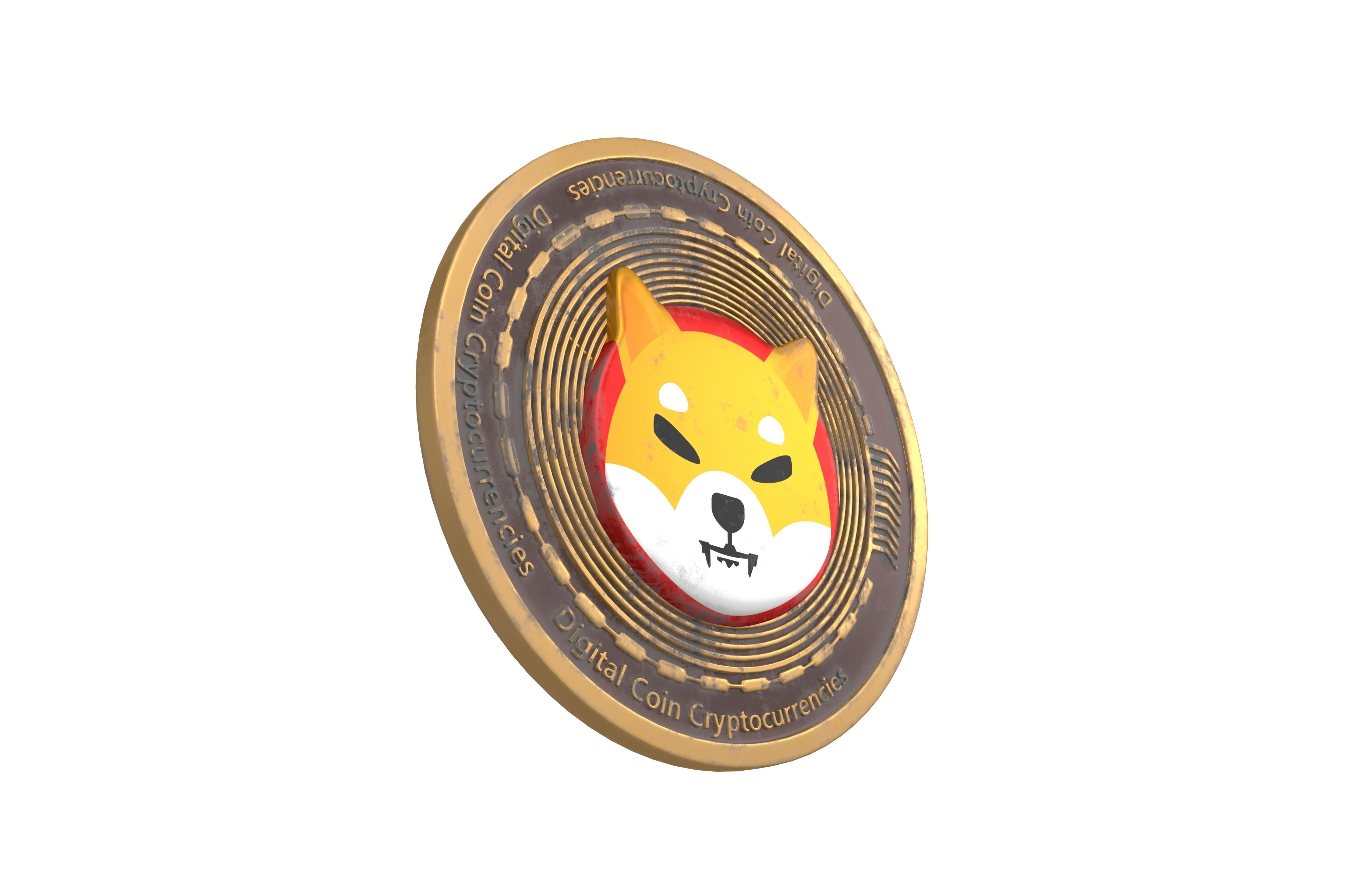 SHIBA INU Coin v2 002 3D model_3