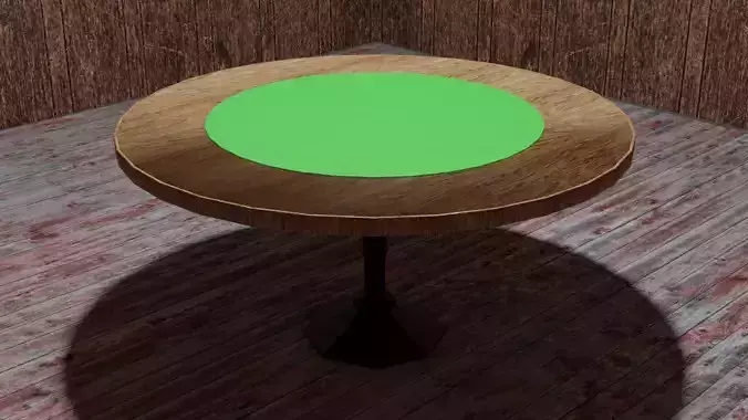 Antique Oak Poker Table