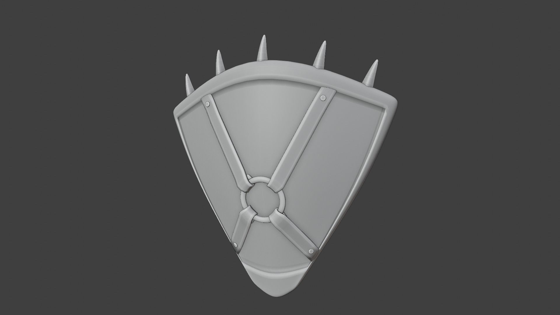 Old Shield 3D model_3