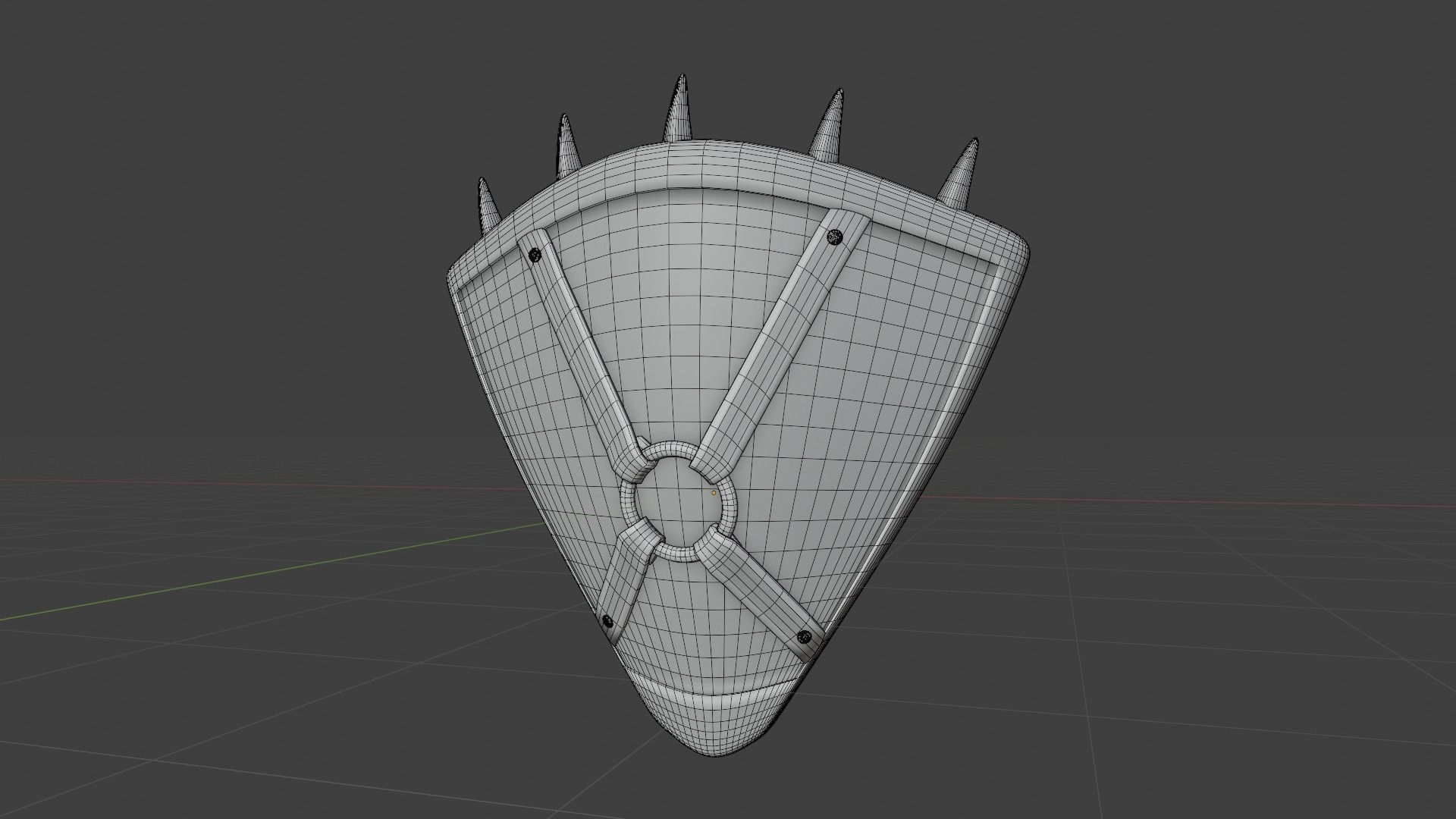 Old Shield 3D model_4