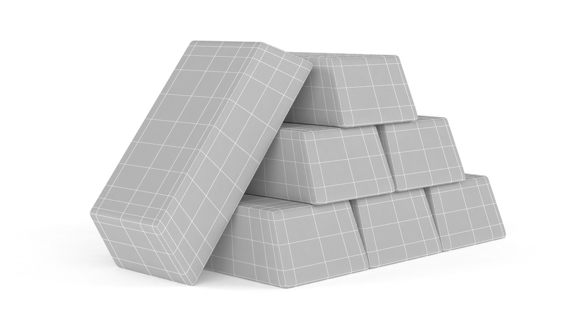 Gold Bars 3D model_6