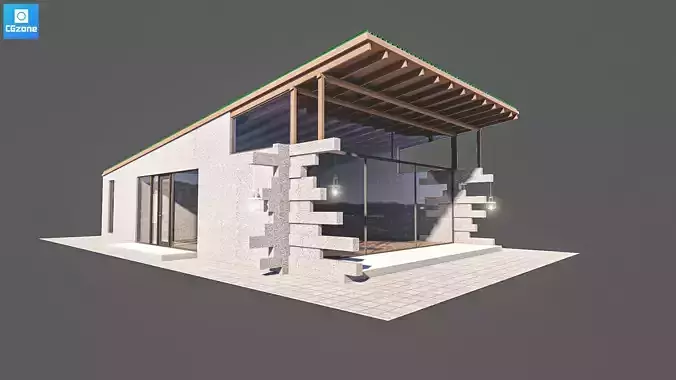 small cabin  3D model