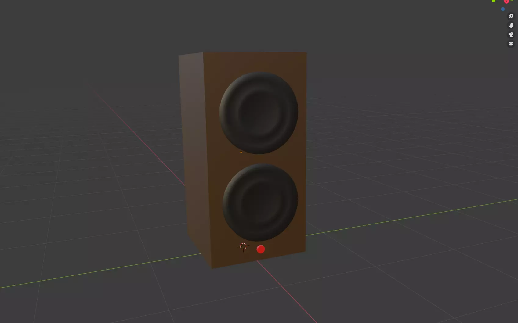 A Low Poly Speaker With Easy Access Materials Low-poly 3D model