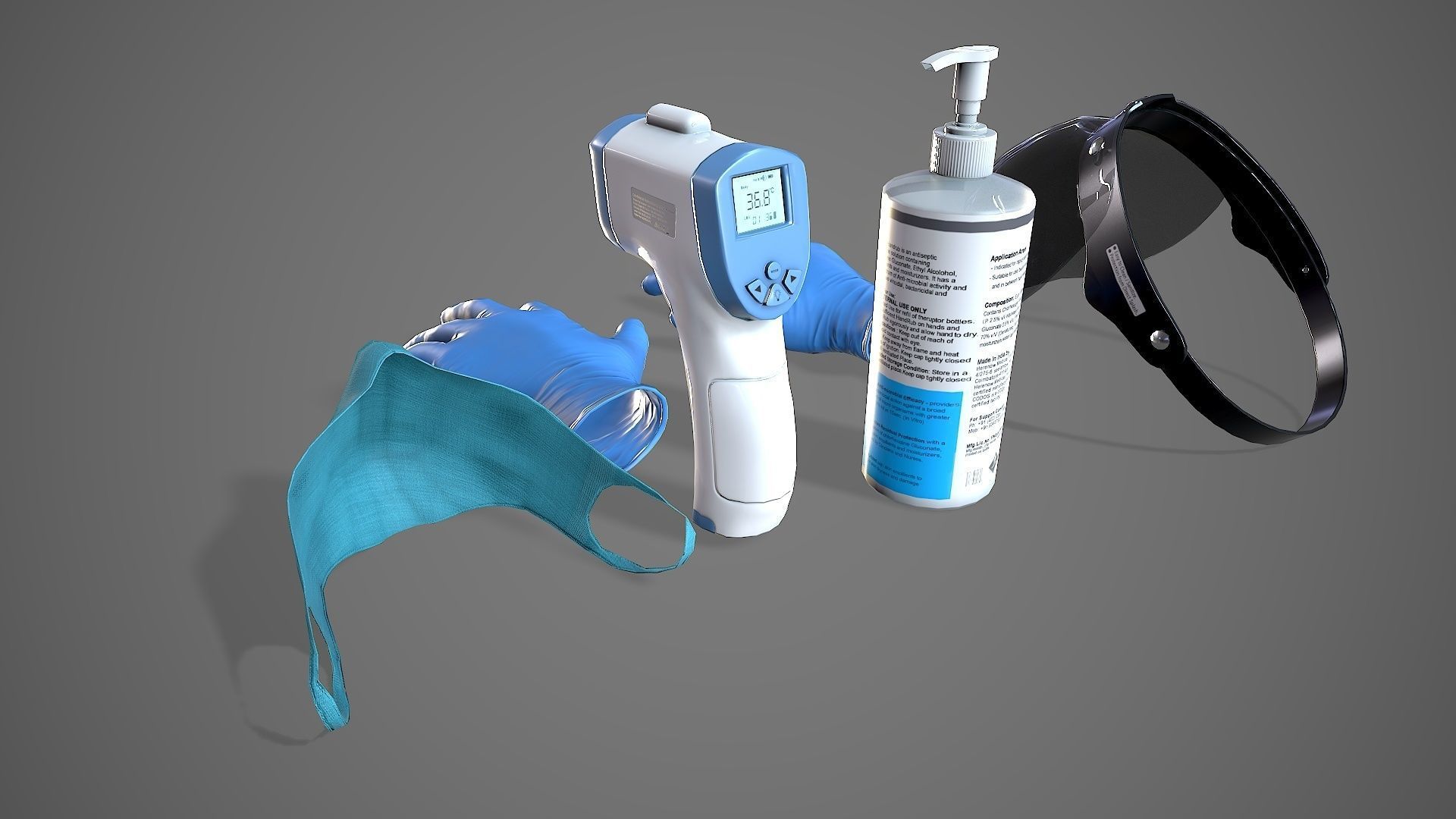 Safety Essentials 02 Low-poly 3D model_4