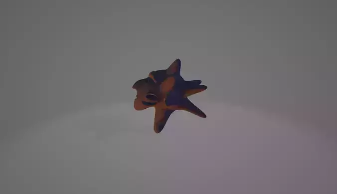 Scary Cartoon High Poly Head