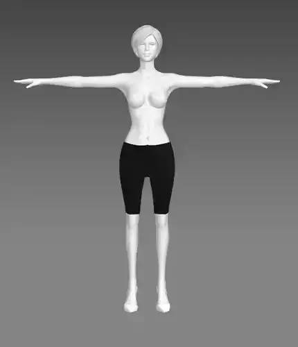 Woman Clothing T-Pose 377