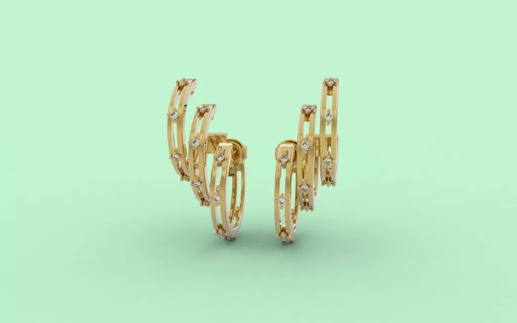 EAR CUFF 406 JEWELRY 3D print model
