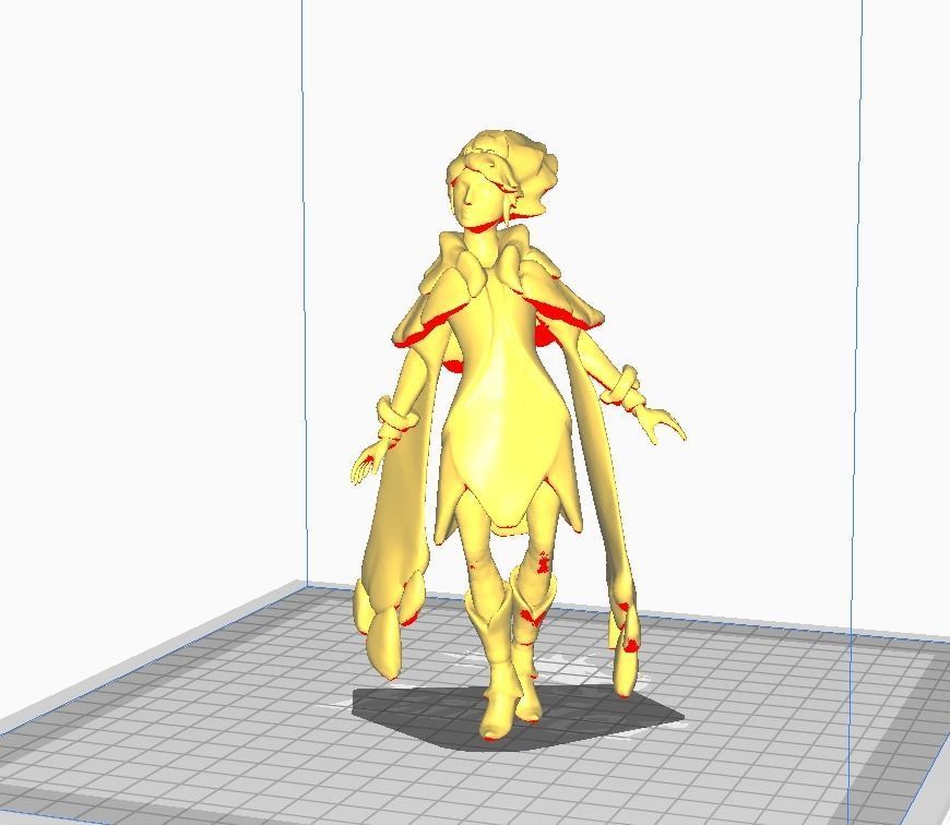 Taliyah 3D Model woman in dress 3D print model_1
