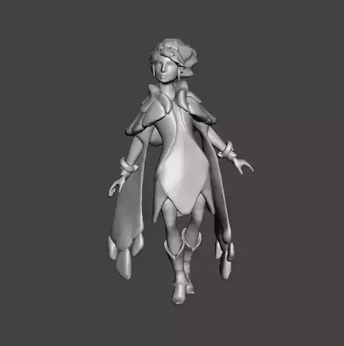 Taliyah 3D Model woman in dress