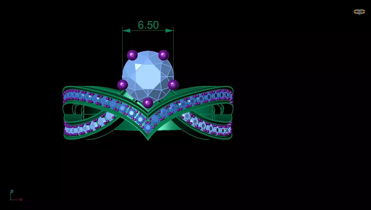 Chaumet ring  3D print model_0