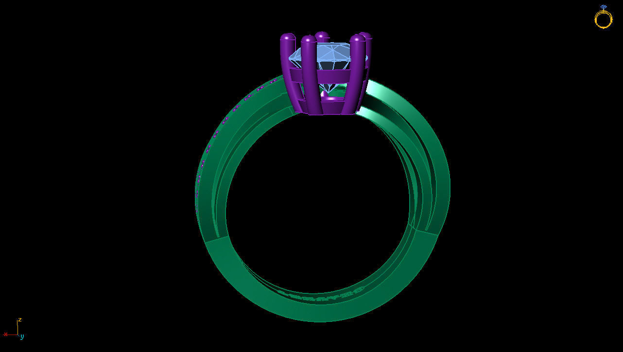 Chaumet ring  3D print model_5