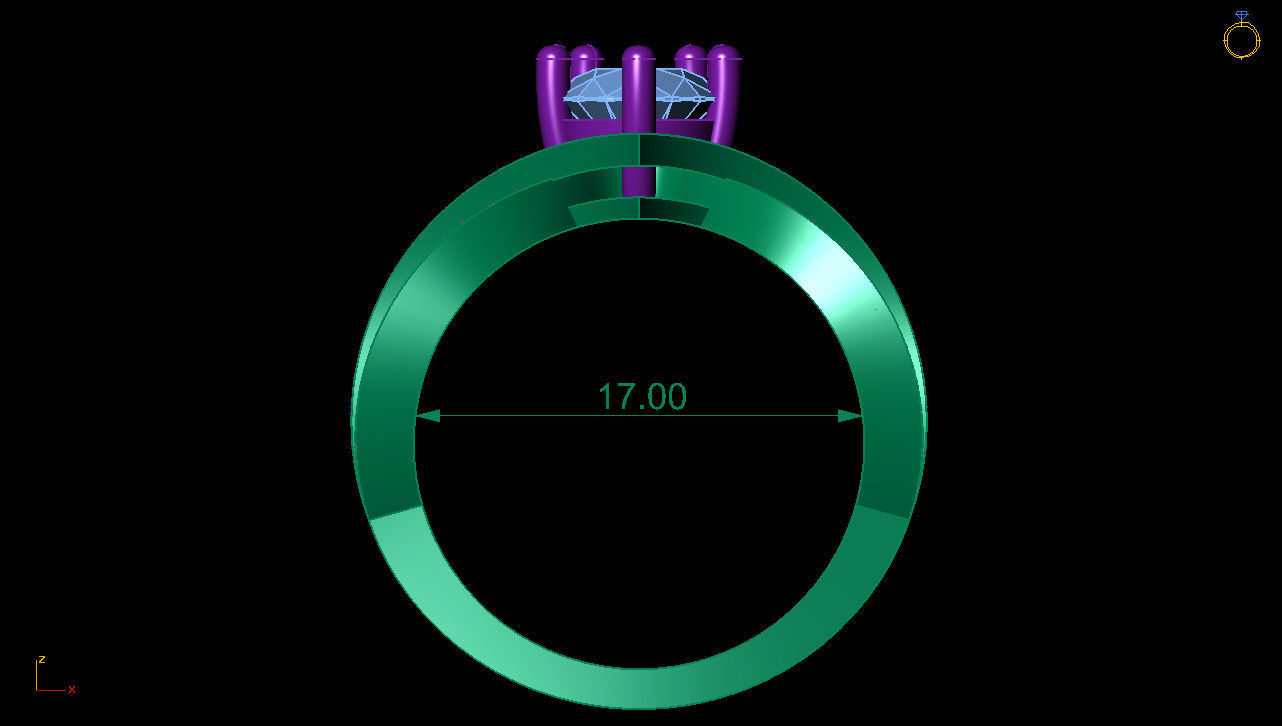 Chaumet ring  3D print model_1