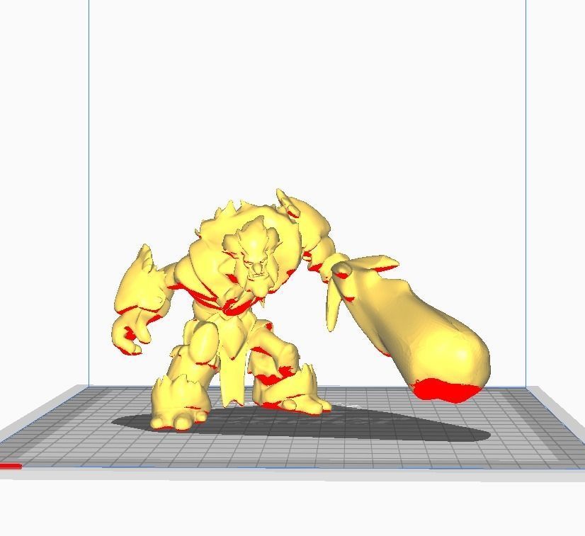 Trundle 3D Model monster holding sword 3D print model_1