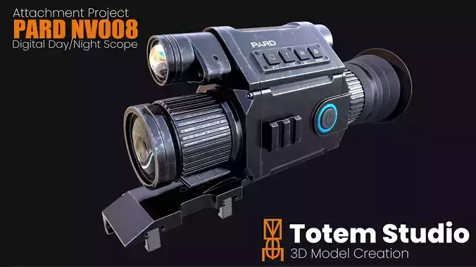 PARD NV008 Digital Scope Low-poly 3D model