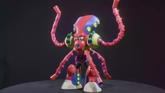 Launch Octopus 3D print model