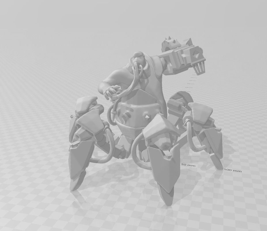 Urgot 3D Model spider 3D print model_2