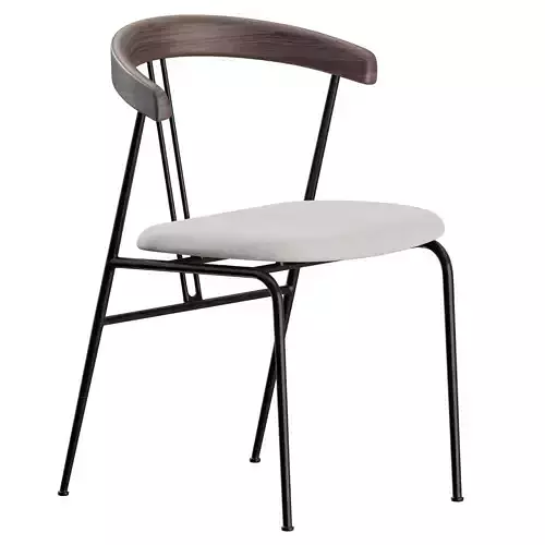 Violin Chair Wood by Gubi