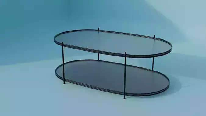 Glass table model
