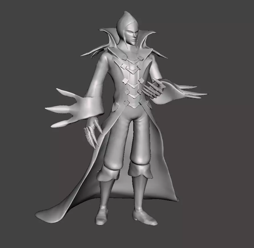 Vladimir 3D Model character with cloak and cape 3D print model