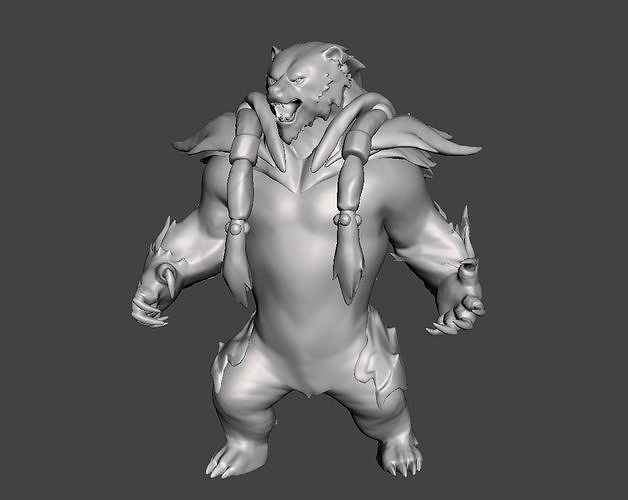 Volibear 3D Model bear 3D print model