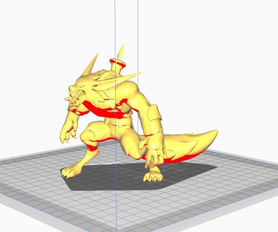 Warwick 3D Model creature with claws and teeth 3D print model_1