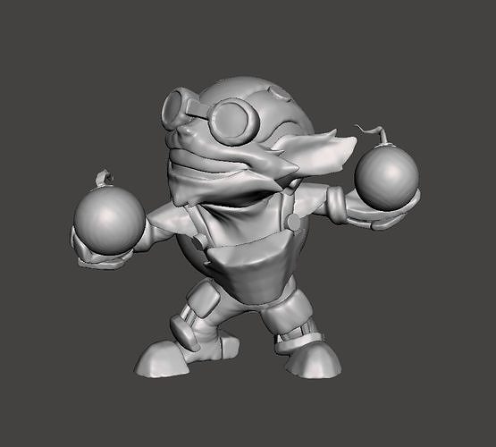 Ziggs 3D Model cartoon character 3D print model