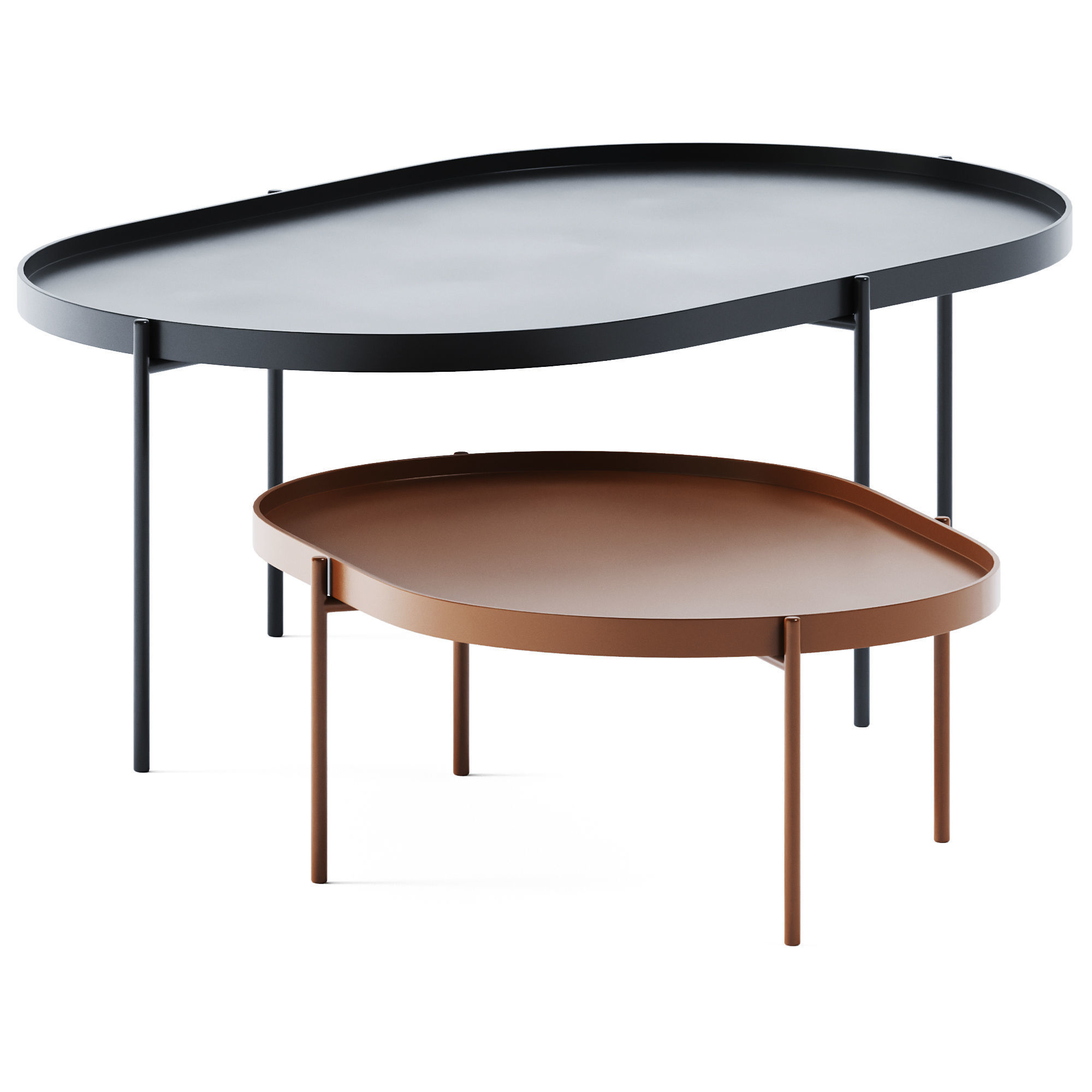 Metal Coffee Tables NoNo by Menu 3D model_1