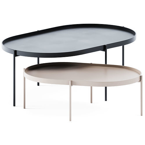Metal Coffee Tables NoNo by Menu 3D model