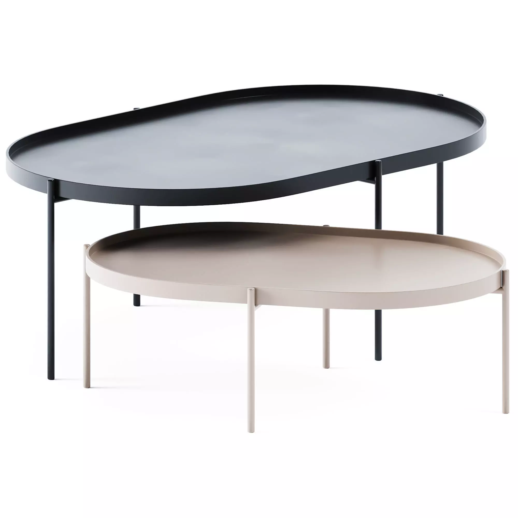 Metal Coffee Tables NoNo by Menu 3D model_0