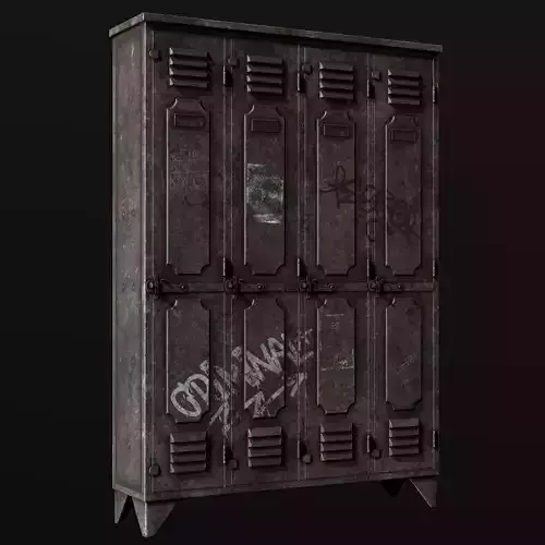 Old metal locker