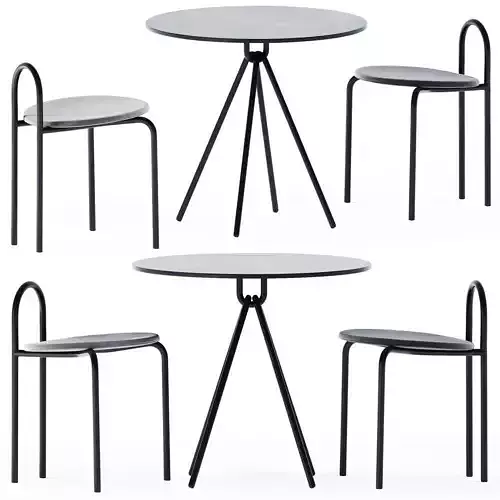 Piper Cafe Table by DesignByThem and Stool Michelle by SP01