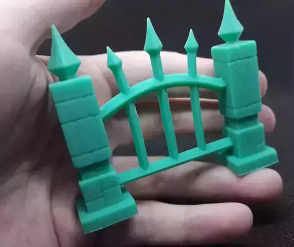 Fantasy fence 3d print