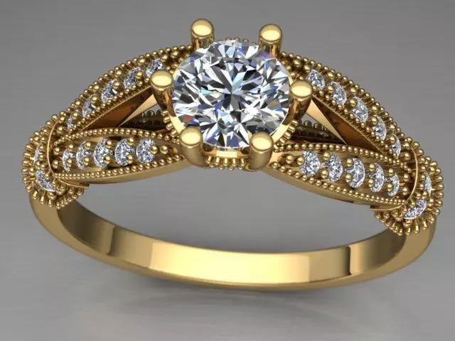 3d model female ring 3D print model_0