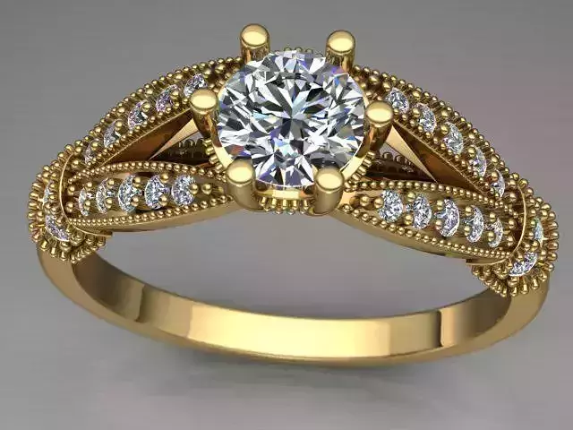 3d model female ring