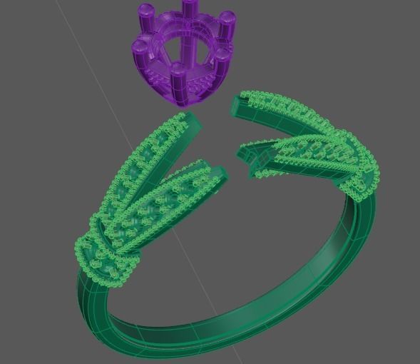 3d model female ring 3D print model_9