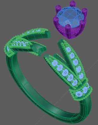 3d model female ring 3D print model_4
