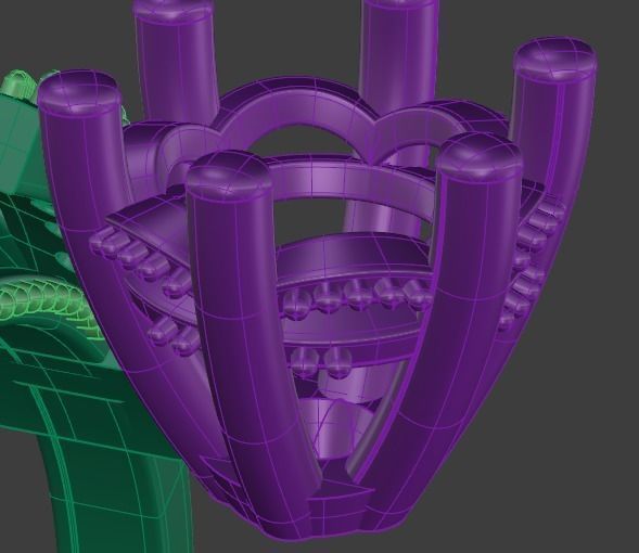 3d model female ring 3D print model_10