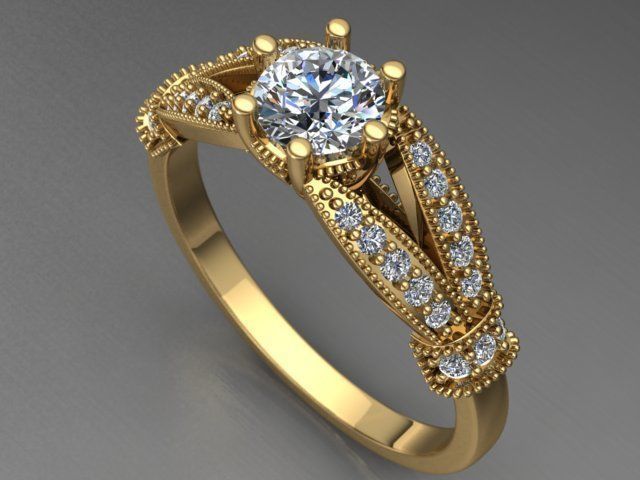 3d model female ring 3D print model_1