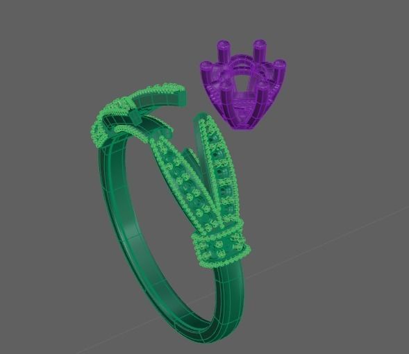 3d model female ring 3D print model_8